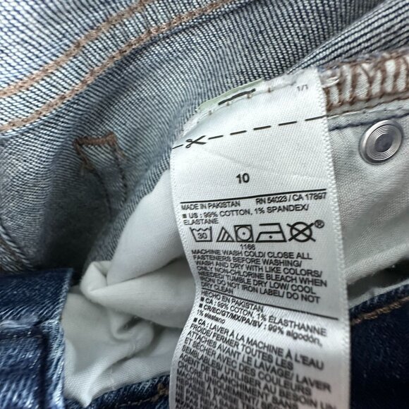 Old Navy O.G Straight Jeans High Rise Curvy Womens 10 Secret Smooth Pockets Blue - Picture 6 of 12